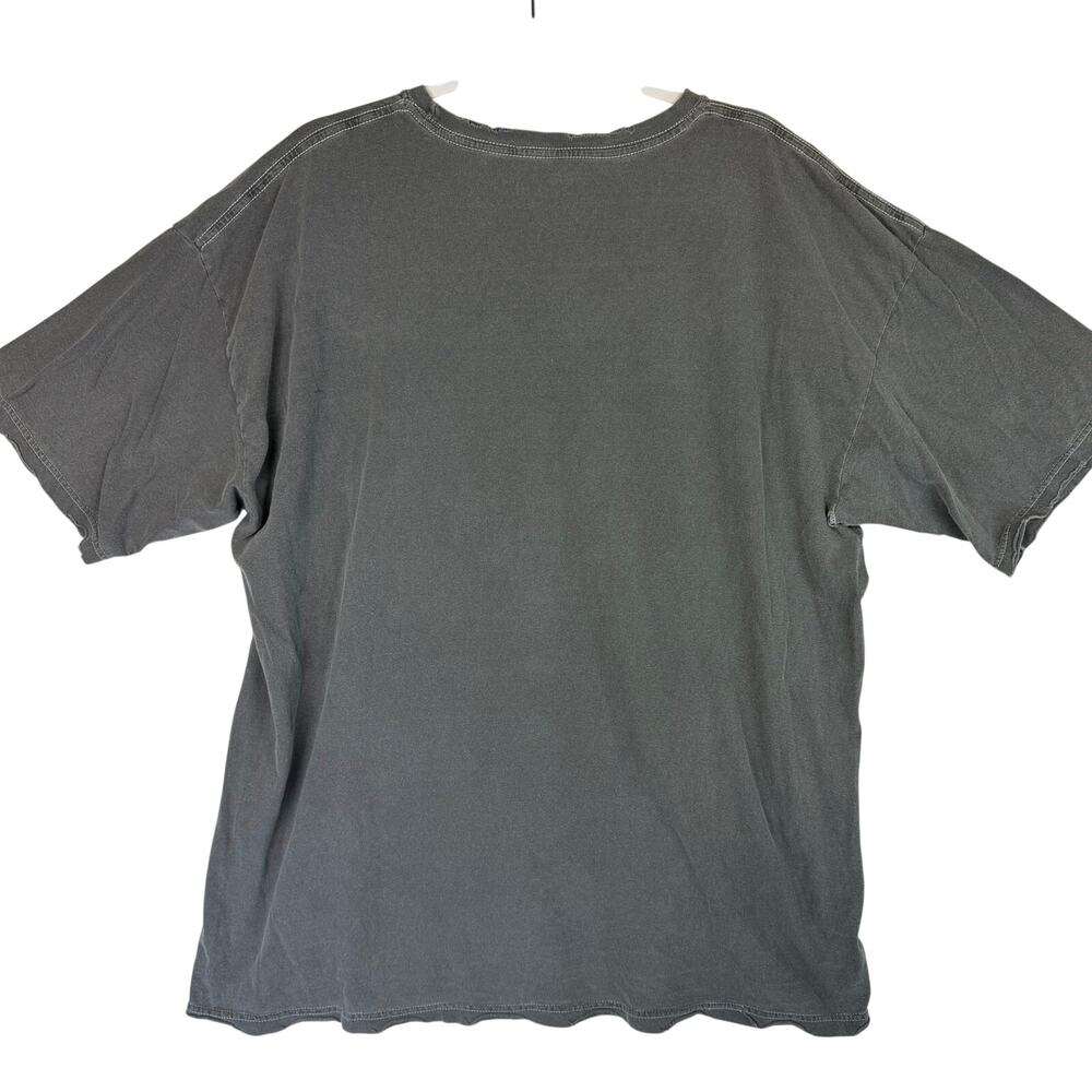 Urban Outfitters Bowie Ziggy Stardust Oversized Tee Women Sz S/M Grey Distressed - Picture 3 of 7